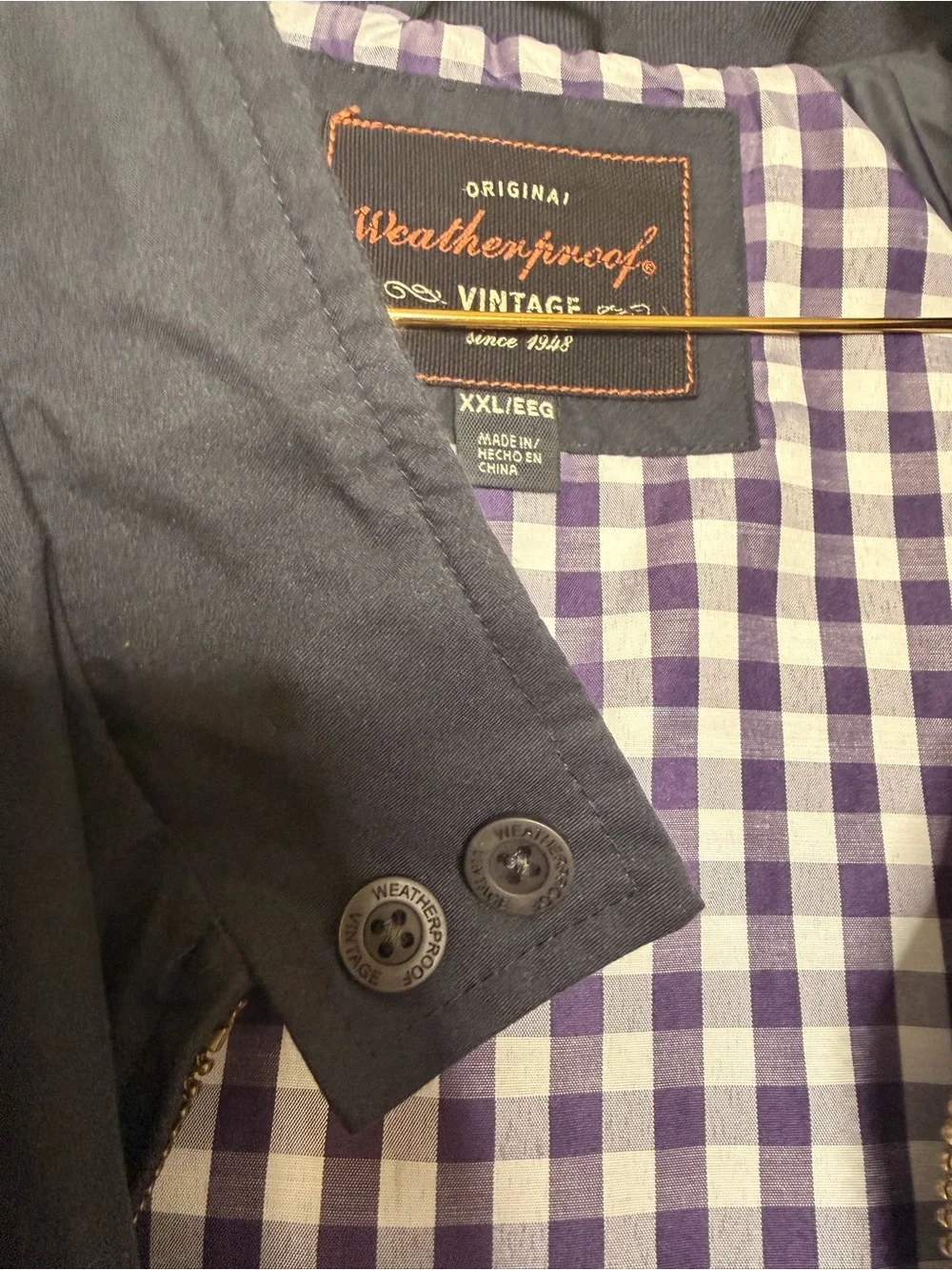 Weatherproof classic navy